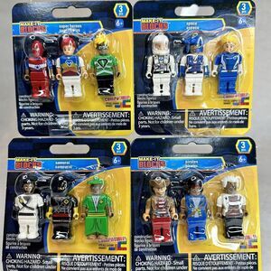 Make-It Blocks Figures SUPER HEROES SPACE PIRATES SAMURAI Set 4/ Pieces‎ 12 NEW